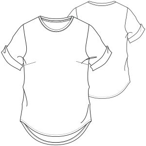 Fashion sewing patterns for MEN T-Shirts T-Shirt 7243